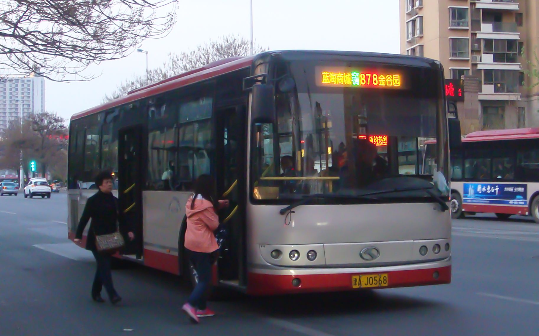天津公交911路 原速原声 行驶在中环线上