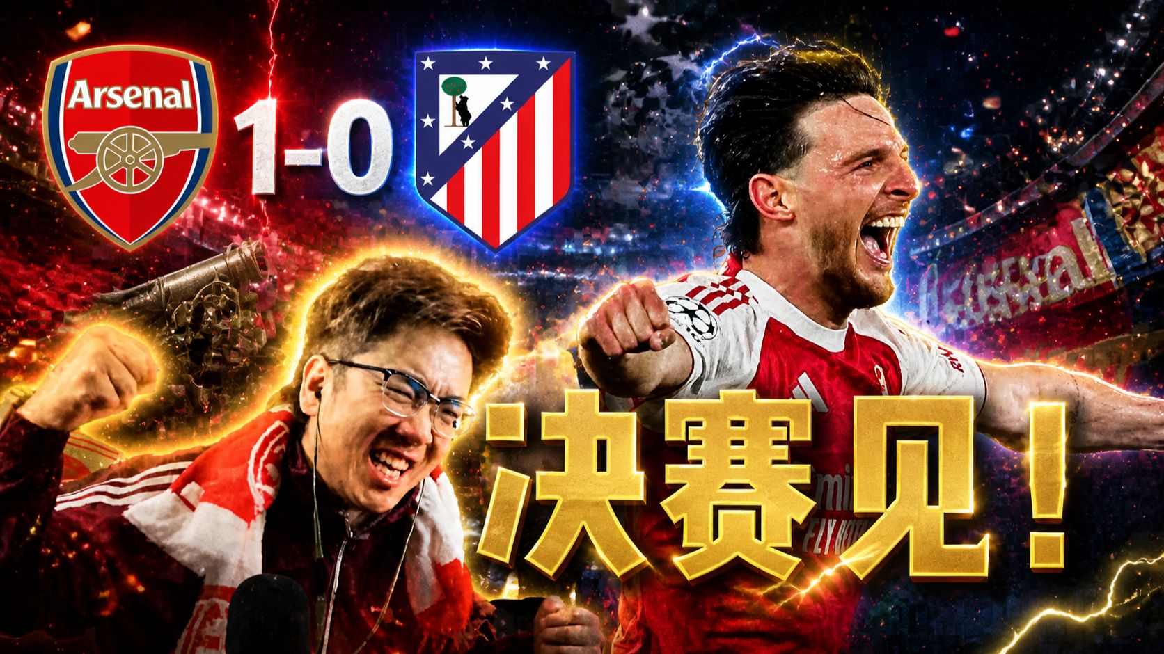 【赵vv解说】欧冠半决赛次回合 阿森纳1-0马德里竞技 进决赛啦！