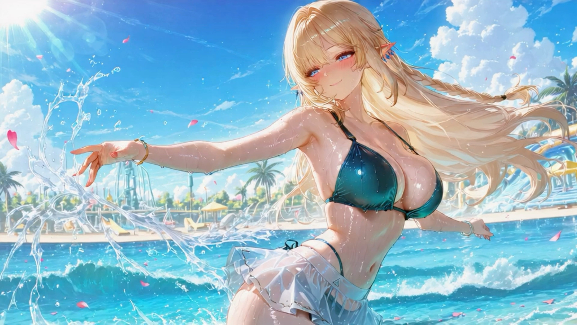 鸣潮芙露德莉斯大卡唯美写真泳装动画壁纸