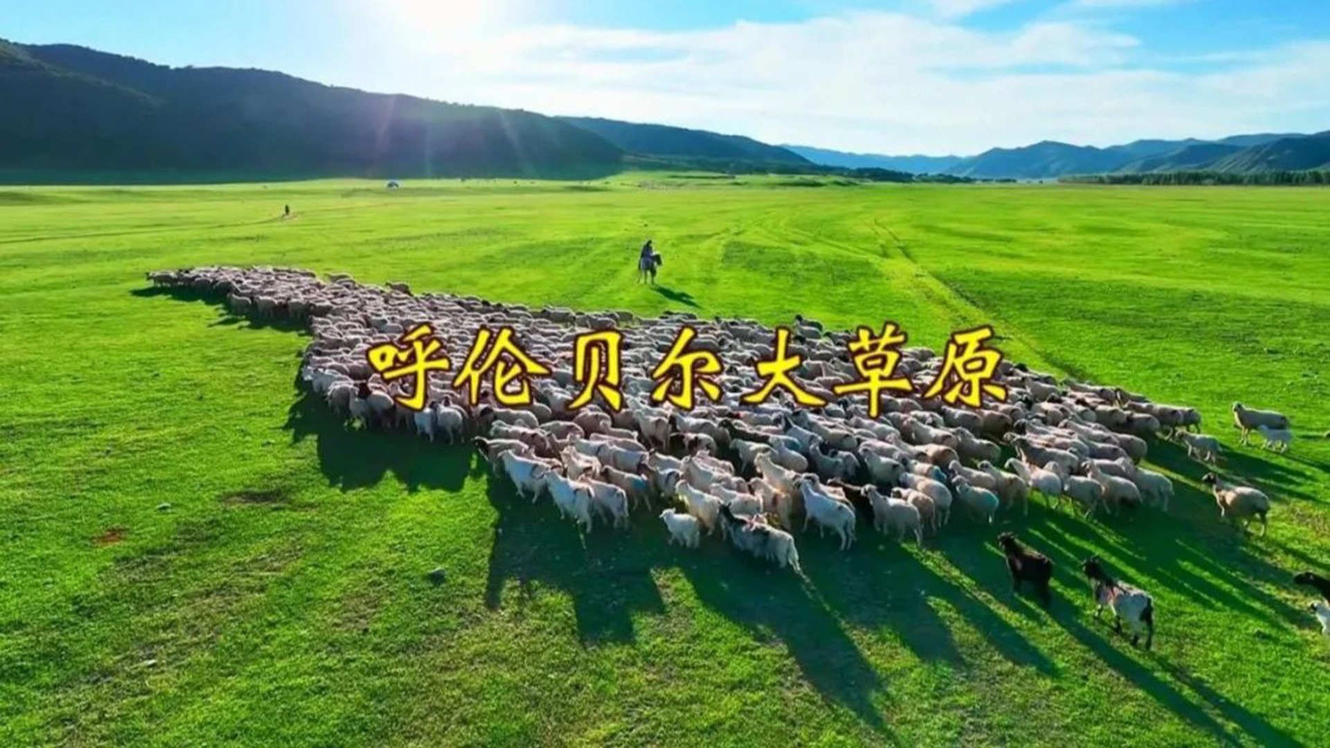 经典草原歌曲《呼伦贝尔大草原》，抒情动感的旋律，令人陶醉