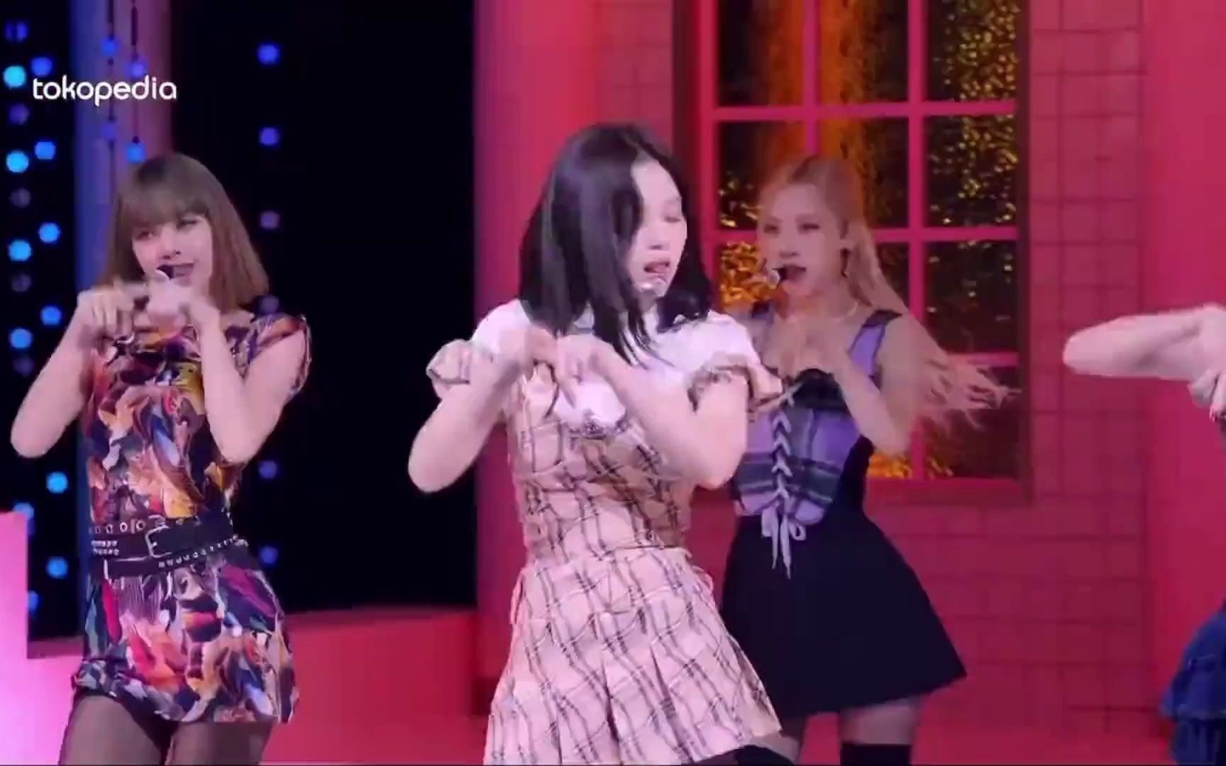 blackpink最新舞台lovesickgirlstokopediawib印尼kpop颁奖典礼