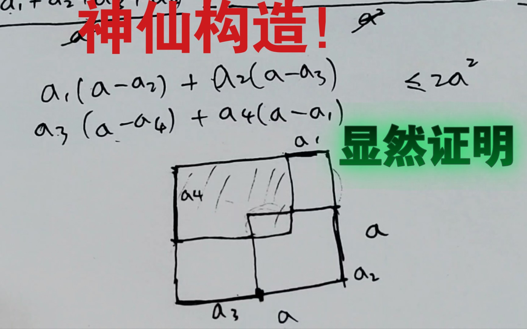 【神仙构造】显然证明【一个不等式】哔哩哔哩bilibili