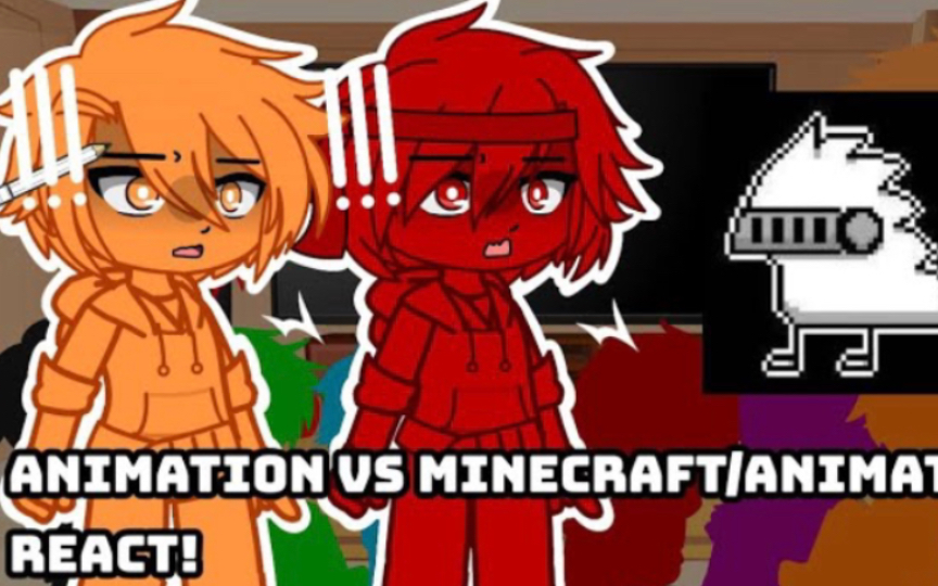 Stickman + Monster school + ??? react to Animation vs Minecraft ep 30/GCRV  (Read desc!) 