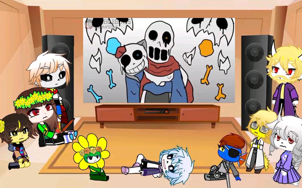 UNDERTALE & UNDERFELL REACT TO VHS!SANS VS WIKI!SANS (REQUEST