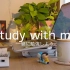 【yosshi study channel】Study with me｜在日本冲绳学习1h｜实时学习｜钢琴曲+下雨声｜番