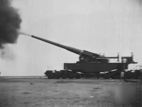 日本90式24厘（240毫米口径）列车炮录像