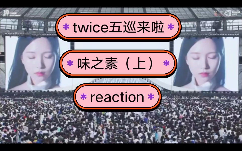 【reaction】来看TWICE五巡演唱会啦（上），好喜欢衣服的设计啊。