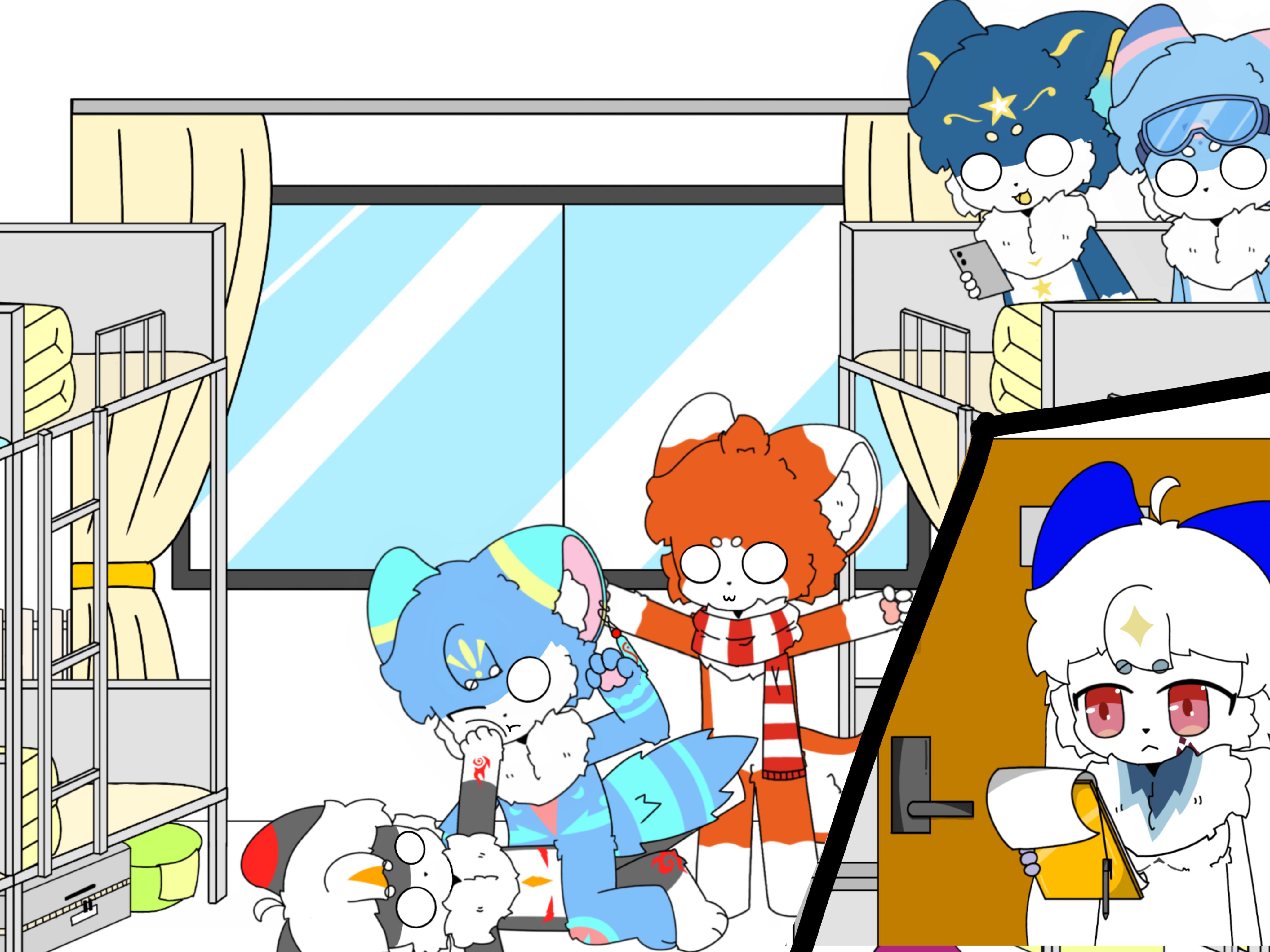 furry中学第五集：为什么会有宿舍突击检查呀【furry小动画/兽剧】