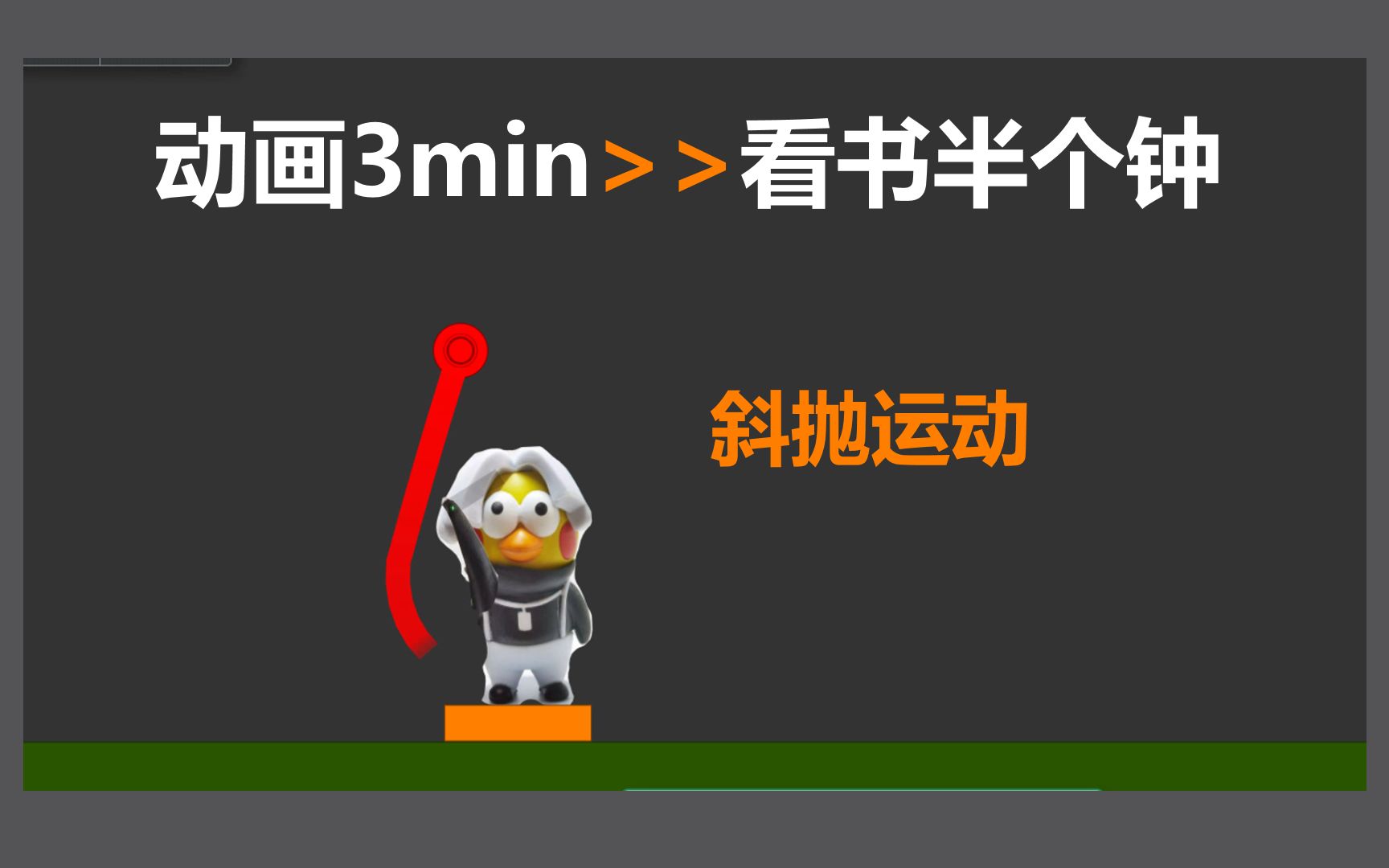 【演示】适合课堂展示的动画 物理必修2斜抛运动