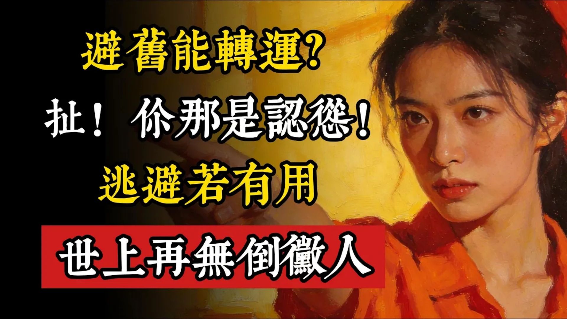 避旧能转运？扯！你那是认怂！逃避如果能转运，世上再无倒霉人！