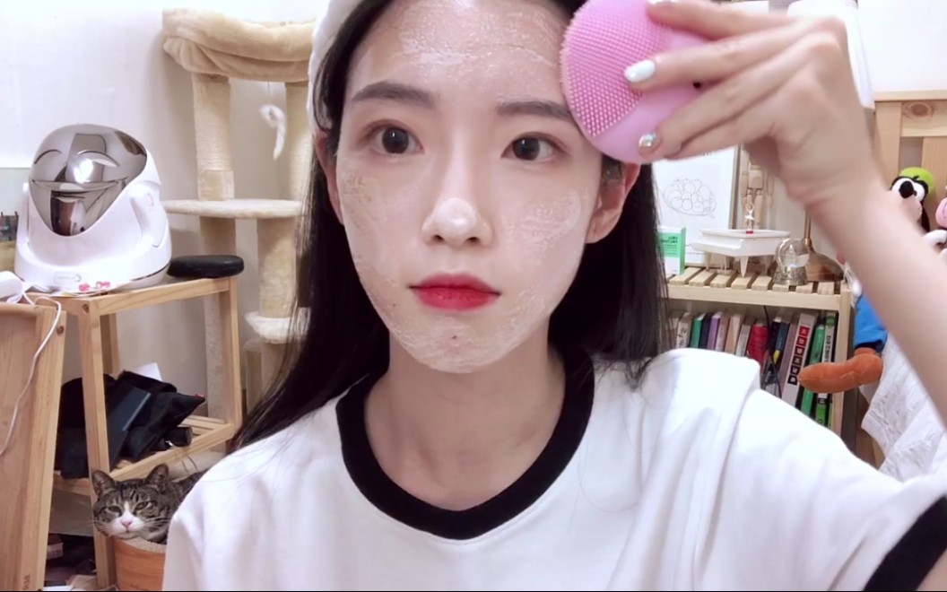 VLOG |韩国平面模特贤美精致的Beauty Day|皮肤管理|美甲|购物开箱l按摩|家庭护理|夜间护理