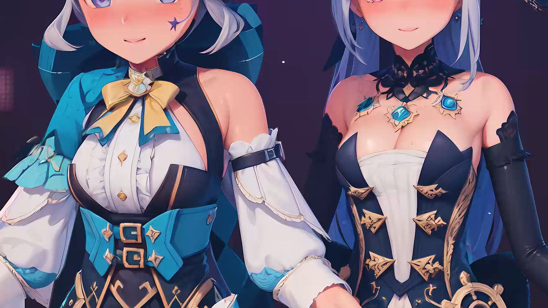 Two astringent cats.