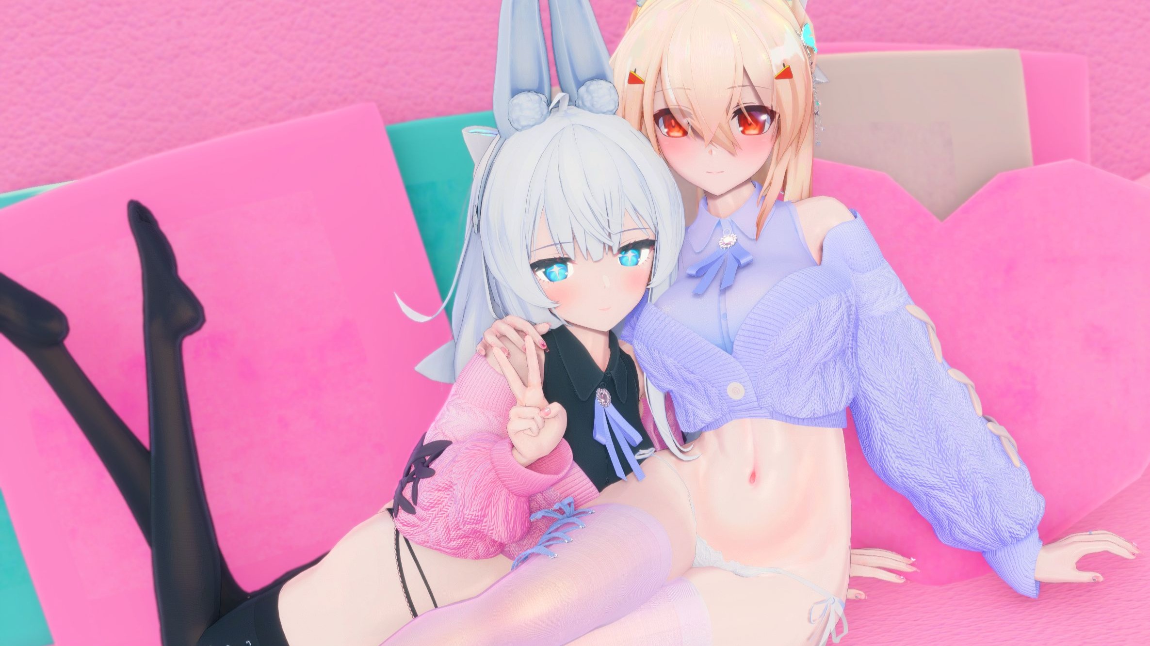 争夺指挥官甜蜜的两份可爱心意~🌸绫波x恶毒MMD