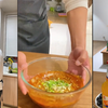 老公为喝酒先安顿好老婆,精心煮面煎牛排,再坐旁桌与兄弟隔空饮酒