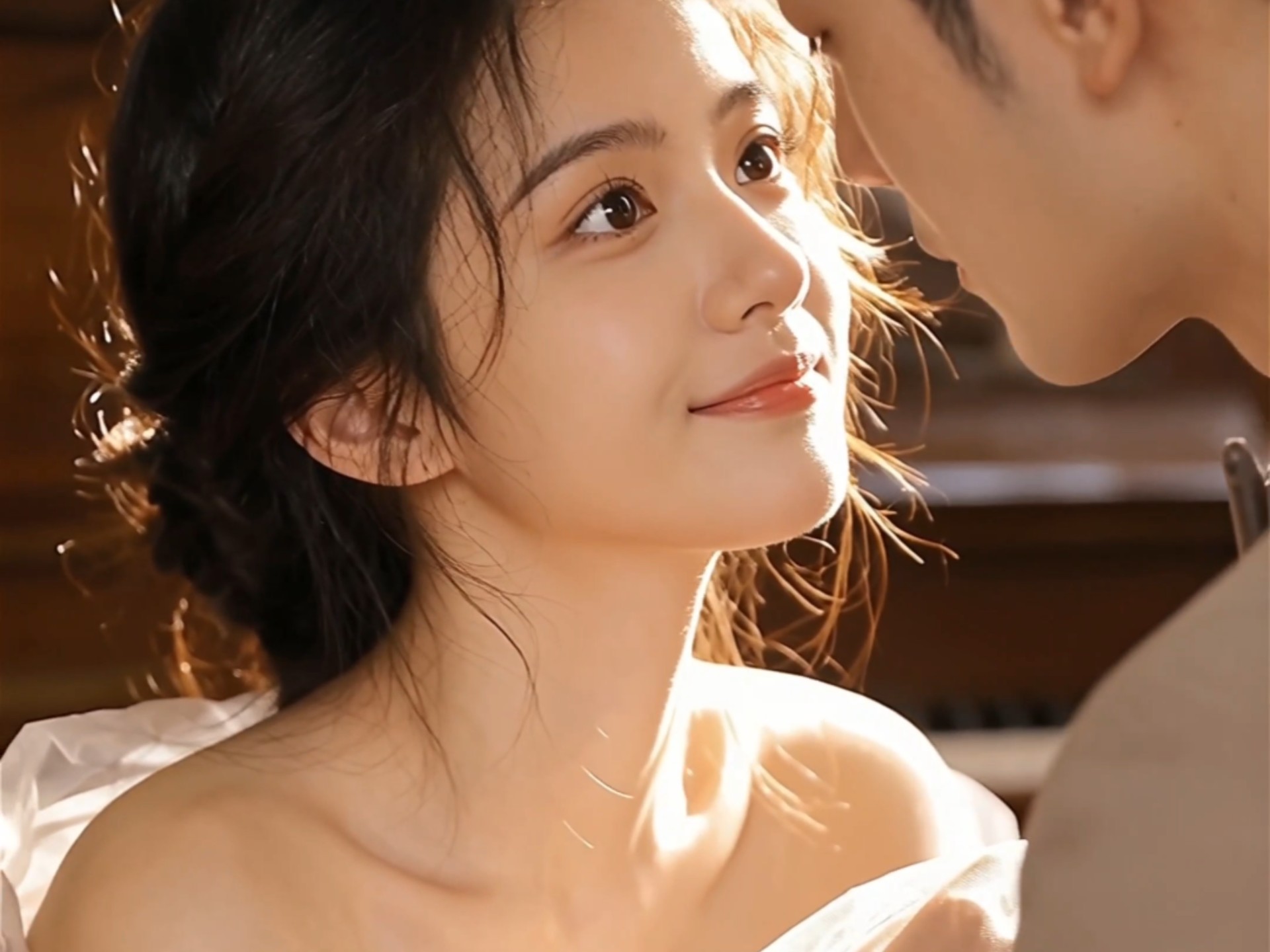 AI 唯美女神的吻