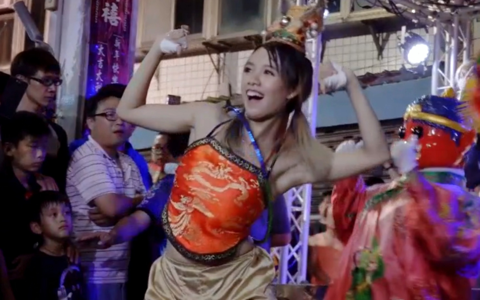 Triple Takeshi Shrine Electric Trio & Goat & Pole Dance