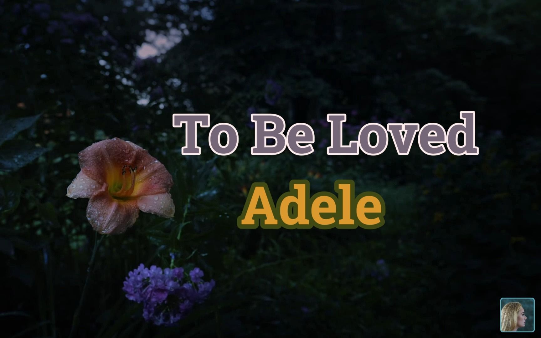 To Be Loved-Adele【歌词MV】