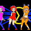 Pac-Man Ghost Girls Dance to Bemax - Daisuki animation by Minus