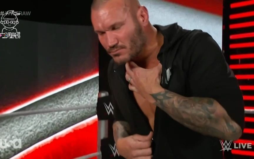 名场面兰迪奥顿randyorton受到诅咒口吐黑血