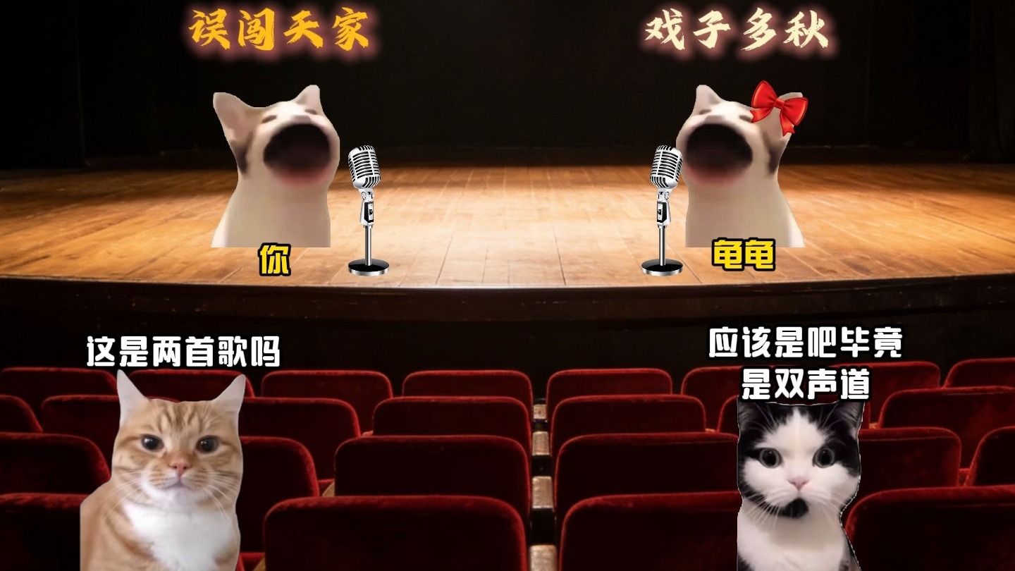 当你和龟龟同曲不同词时