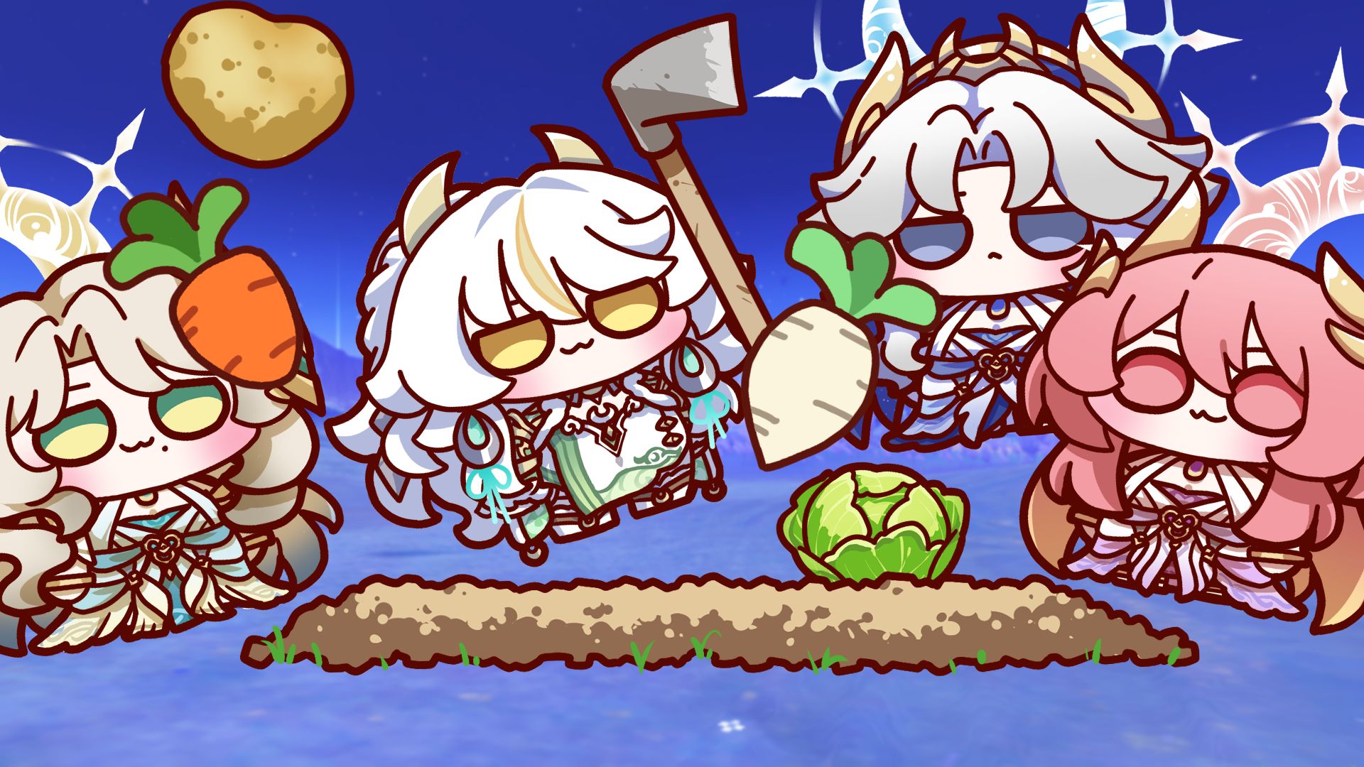 兹白耕种献月神！钟离难过海鲜关！
