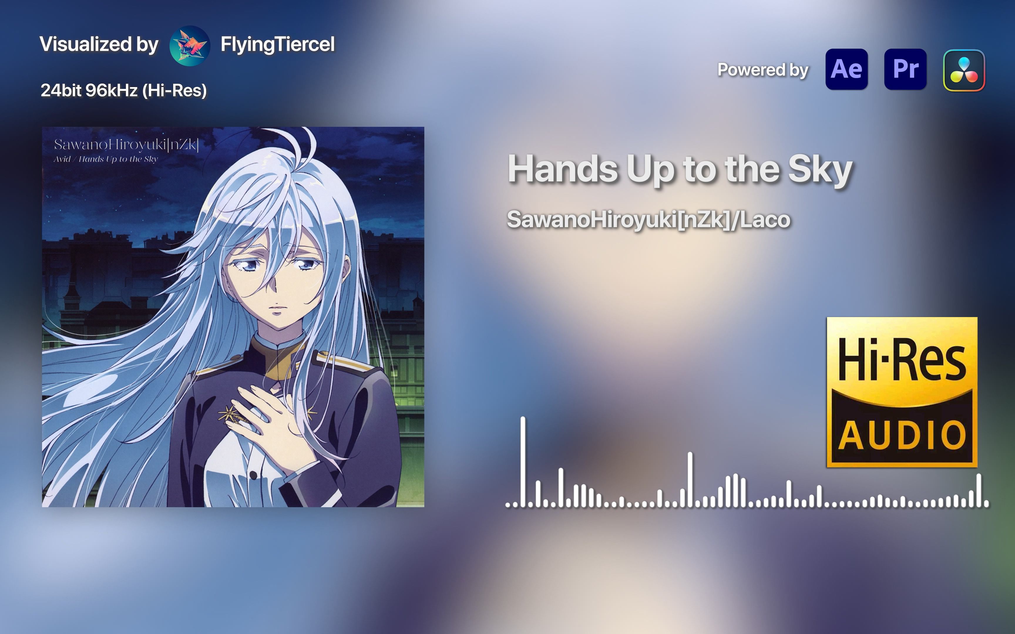 [4K Hi-Res] Hands Up to the Sky-泽野弘之/Laco [24bit/96kHz] 音频可视化