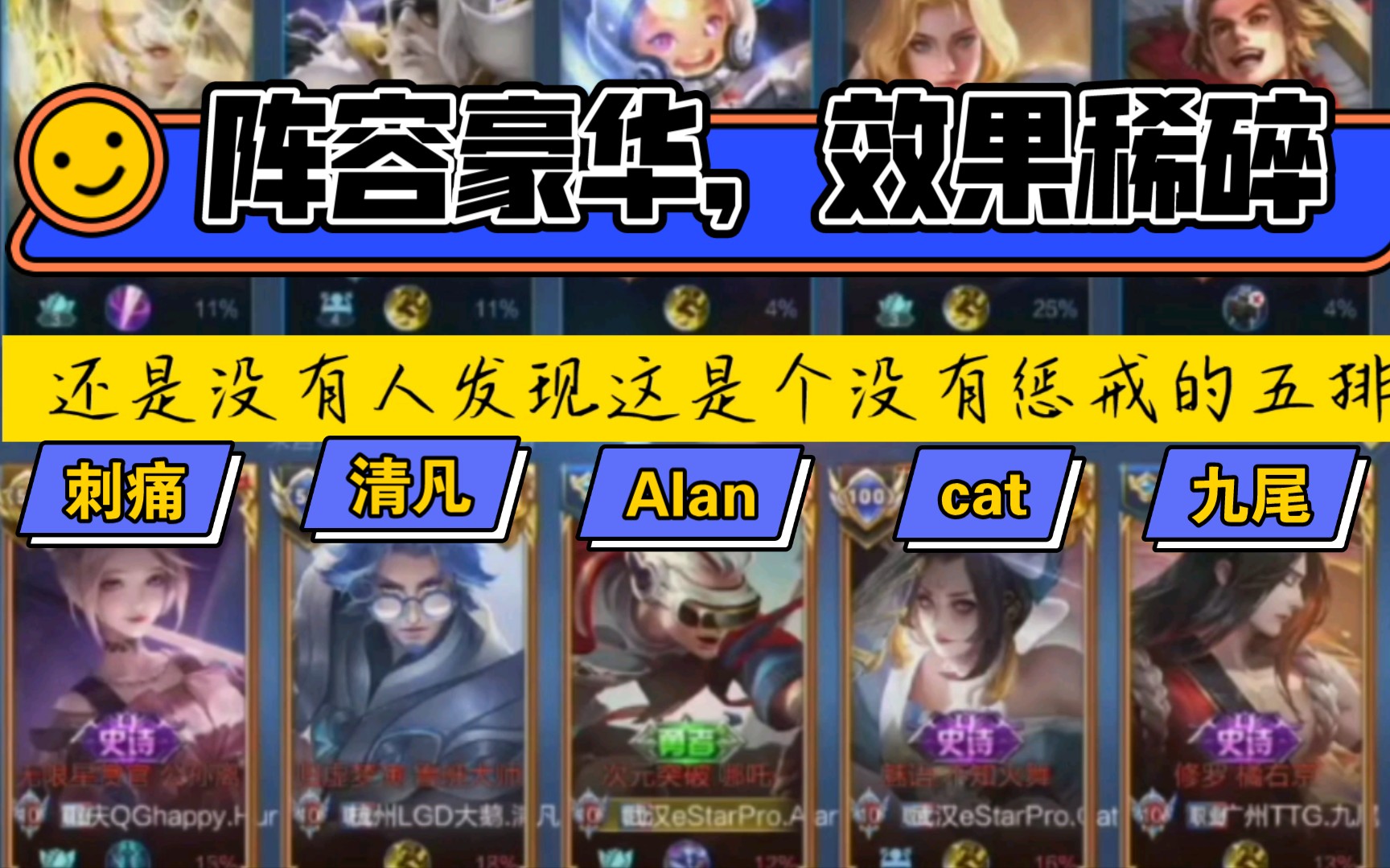 当TTG首发打野遇上刺痛 cat Alan 五排车