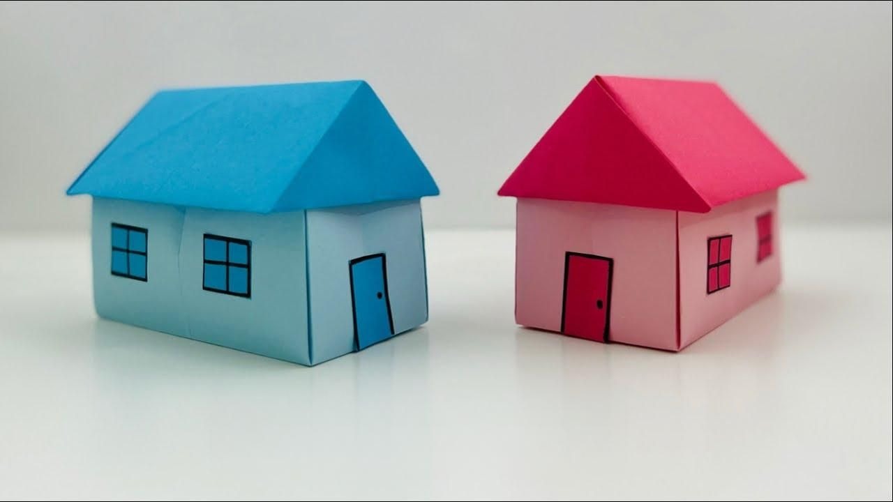 今天我们来制作折纸房子！