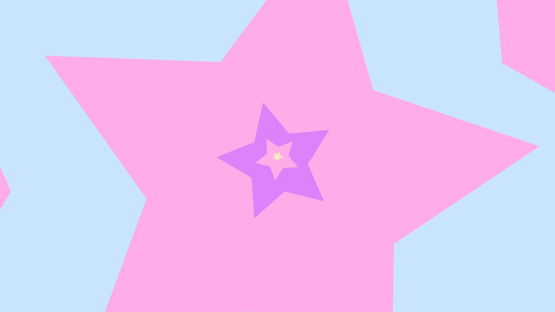 【舞台背景】51-可爱卡通星星冲屏动态循环视频背景❤️ 浪漫梦幻舞蹈晚会年会循环动画