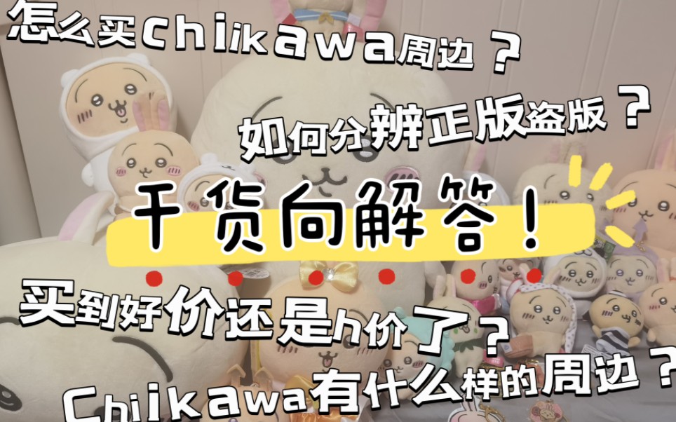 【干货向】Chiikawa购物指南|正盗版区分|购买方式|如何购买|价格分辨|结尾有抽奖!哔哩哔哩bilibili