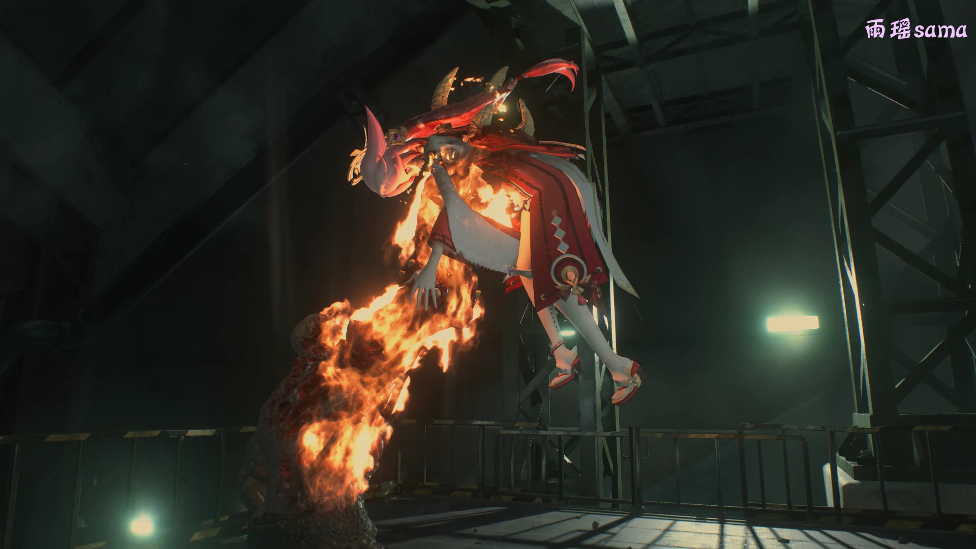 八重神子被暴君灼烧穿刺