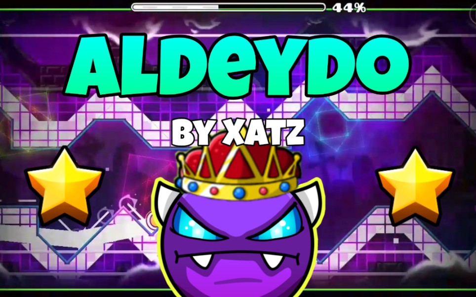 [几何冲刺:每周恶魔关#130:aldeydo by xatz(easy demon☆10)