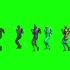 绿幕抠像跳舞的人物视频素材