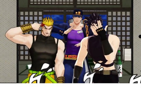 【jojo mmd】dio,承太郎,二乔 everybody