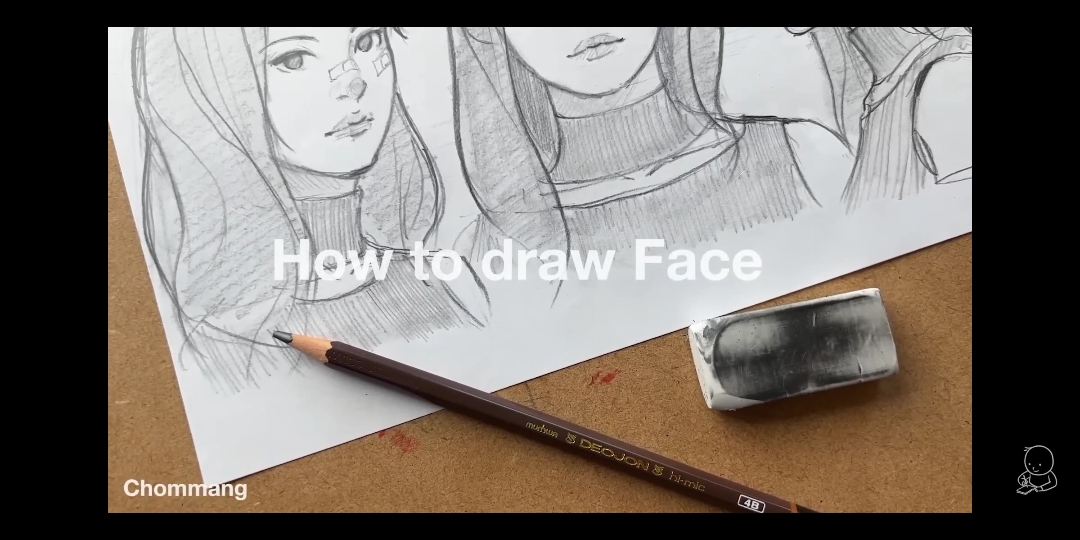 如何绘制脸部比例图Chommang _Drawing