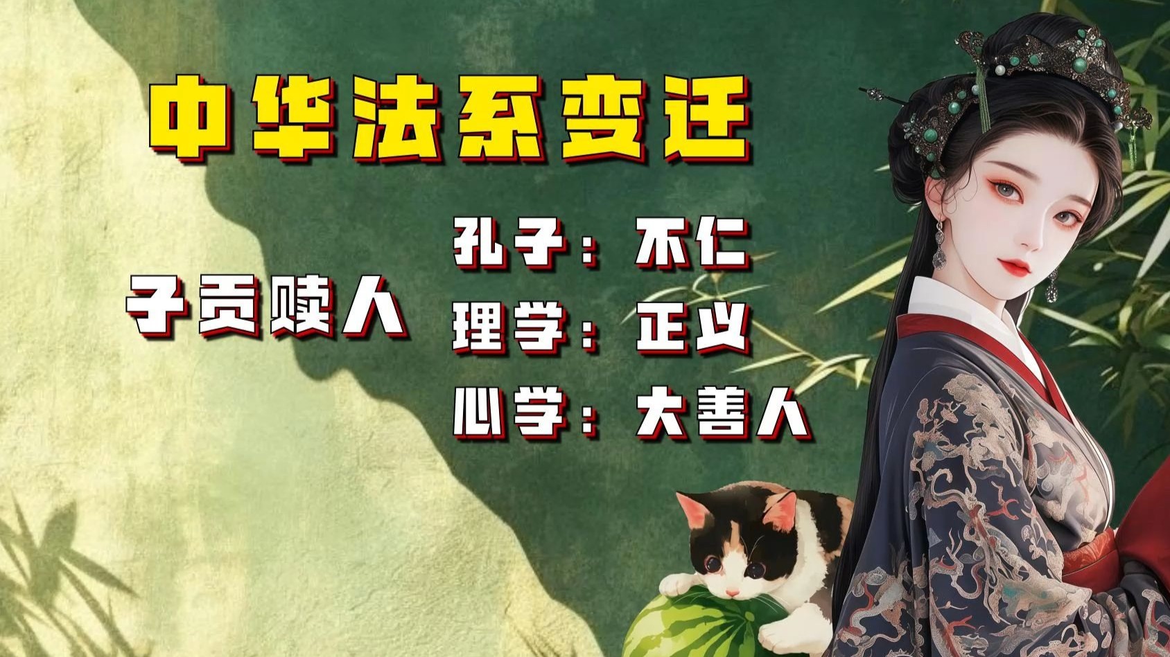 【吃瓜蒙主】中华法系变迁。子贡赎人-孔子：不仁，理学：正义，心学：大善人
