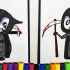 【27】如何画死神|儿童简笔画|万圣节|How To Draw A Cute Death| Easy Draw|Hall