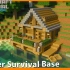 【Minecraft建筑】用橡木制作的水边据点的制作方法