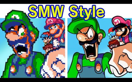 Friday Night Funkin' VS Mario SMW Style | I Hate You & Oh God No (SMW Update)