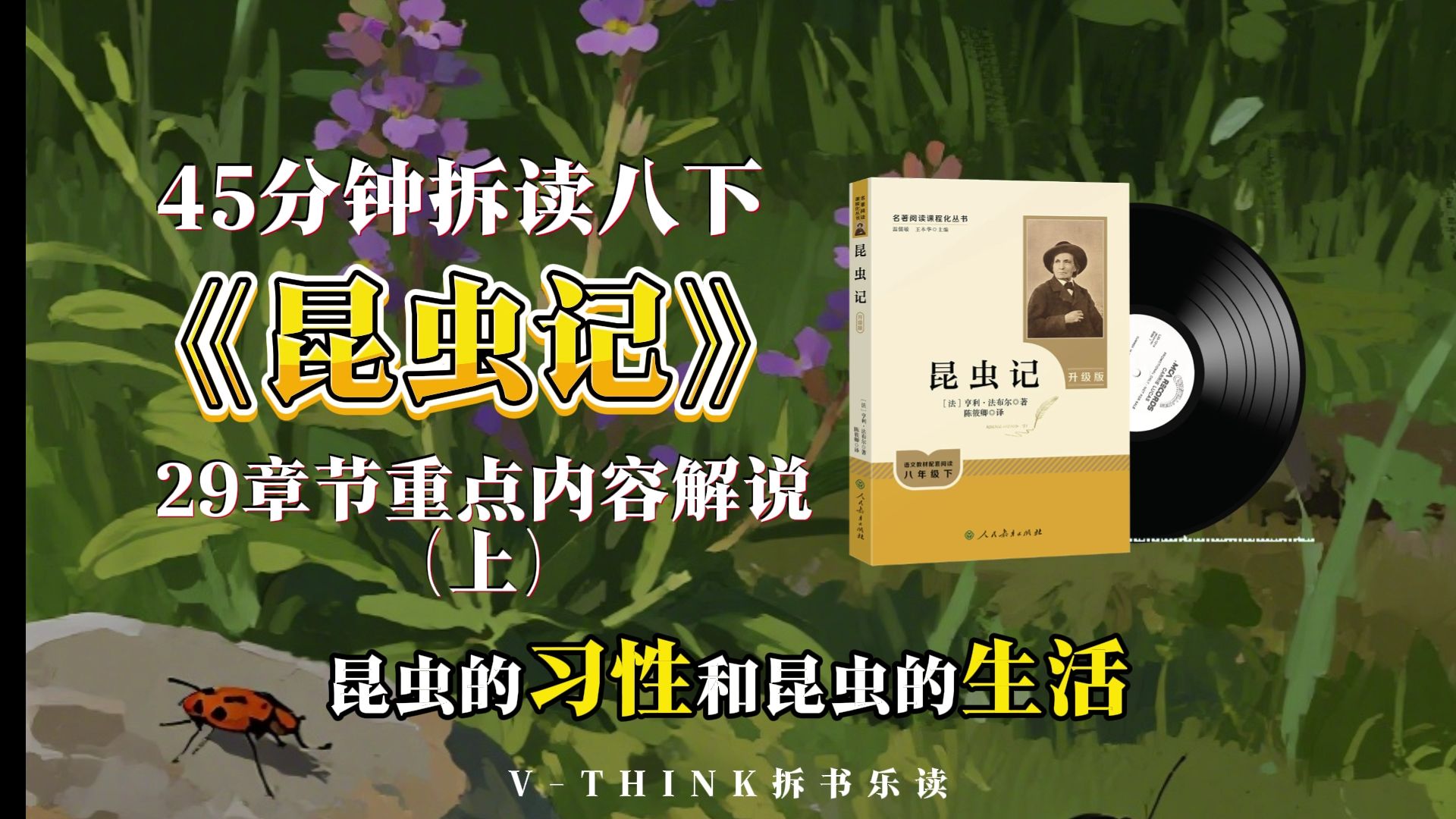 45分钟拿下八下名著《昆虫记》（上集）