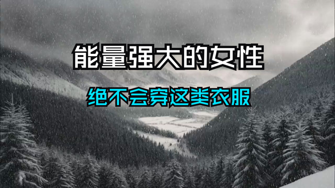 真正具备强大能量的女性，选择衣服时，她们都绝不会穿着这种衣服，它与她们的气场格格不入！