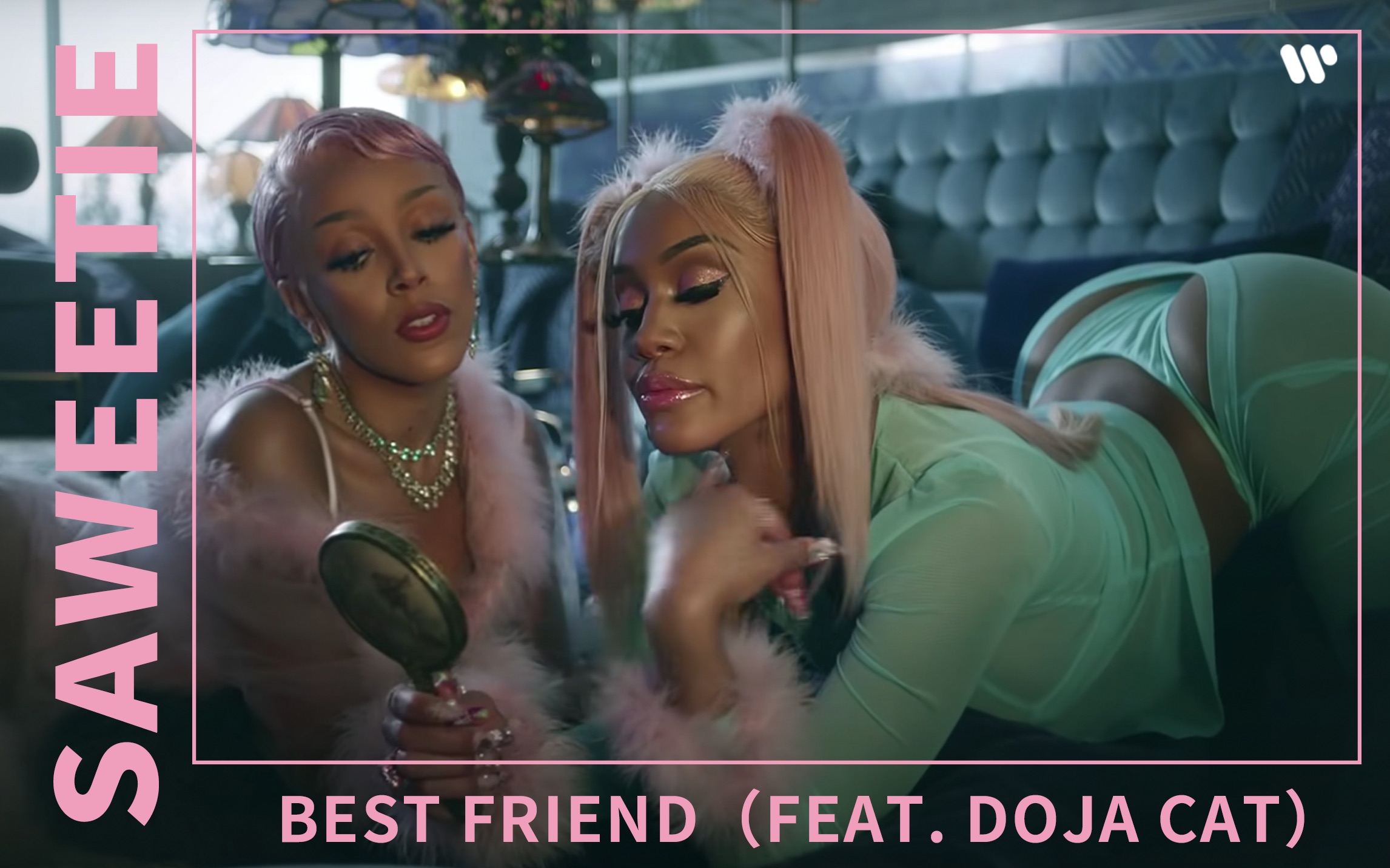 热辣rapper Saweetie Best Friend (feat. Doja Cat)｜官方MV【中英歌词】_哔哩哔哩_bilibili