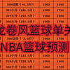 NBA篮球预测：龙卷风篮球单关今日预测