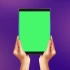 【绿幕素材】举起手机平板绿幕素材免费无水印自取［1080 HD]