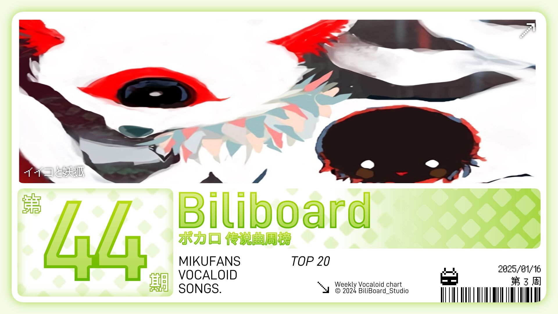 Bili_Board术力口传说曲周榜第44期2026年1月16日第3周