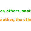 你能分清other, others, the other, the others, another, one another