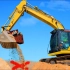 挖掘机儿童玩具车 动画片