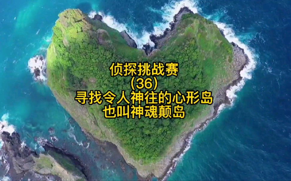 侦探挑战赛（36），寻找令人神往的心形岛，也叫神魂颠岛，你想跟谁一同前往？