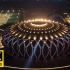 山东最大的灯光秀|济南奥林匹克体育中心4K航拍|经十路奥体中心