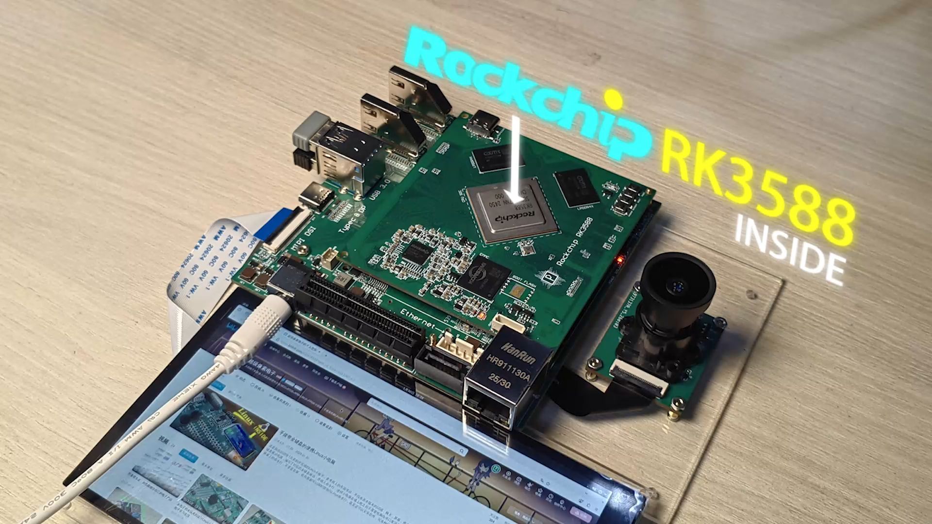 本科生用六层板手搓RK3588 Linux电脑核心板